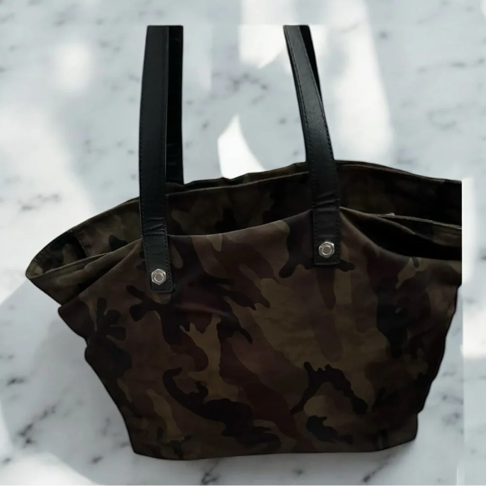 PRADA Nylon Tote Bag – Triangle Logo – Khaki Camouflage - Picture 8 of 16